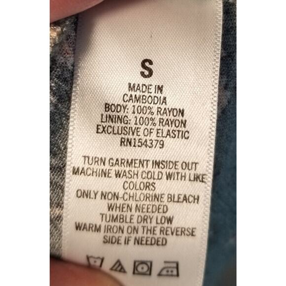 Women's Abercrombie &Fitch Green Multicolor Floral Mini Smock Dress Sz S - Picture 3 of 7